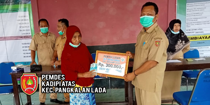 Penyaluran BLT Dana Desa Ub. Januari-Maret